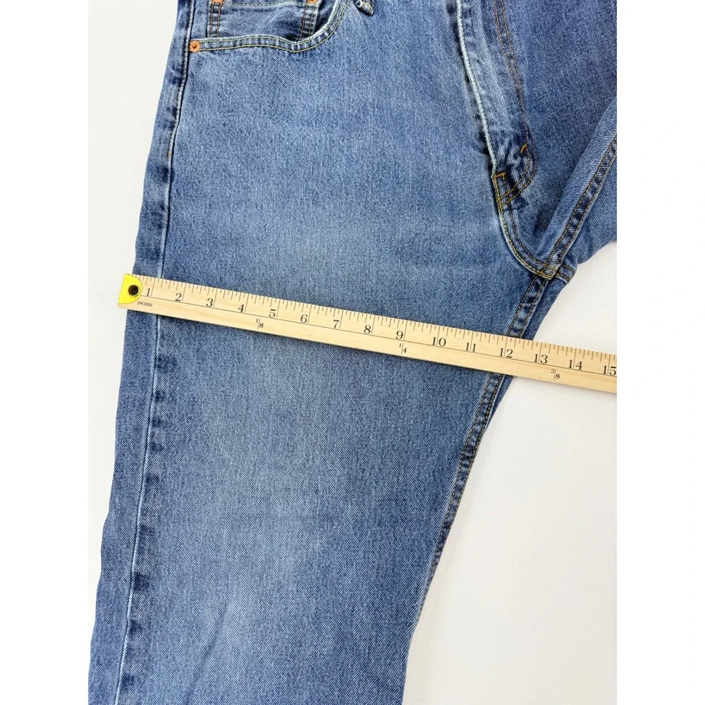 Levis 505 Regular Fit Straight Leg Jeans Mens 38x30 Blue Denim Medium Wash